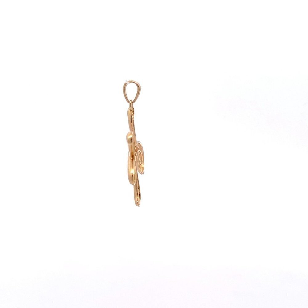 18K Gold Pendant Letter H Initial 2.08 grams - Picture 7 of 9